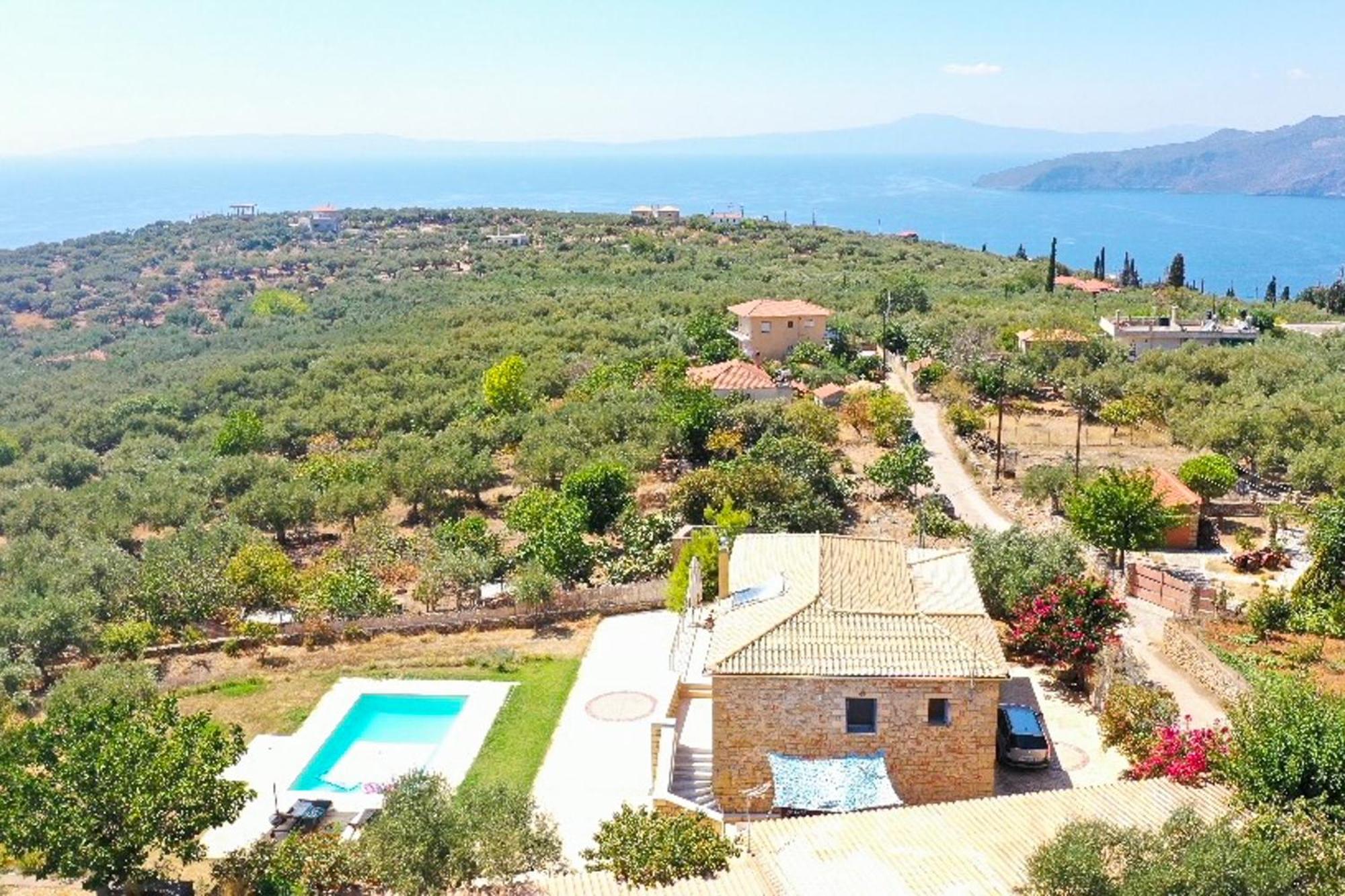 Villa Eleni - Private Pool Bliss Near Kardamili Proástion Buitenkant foto