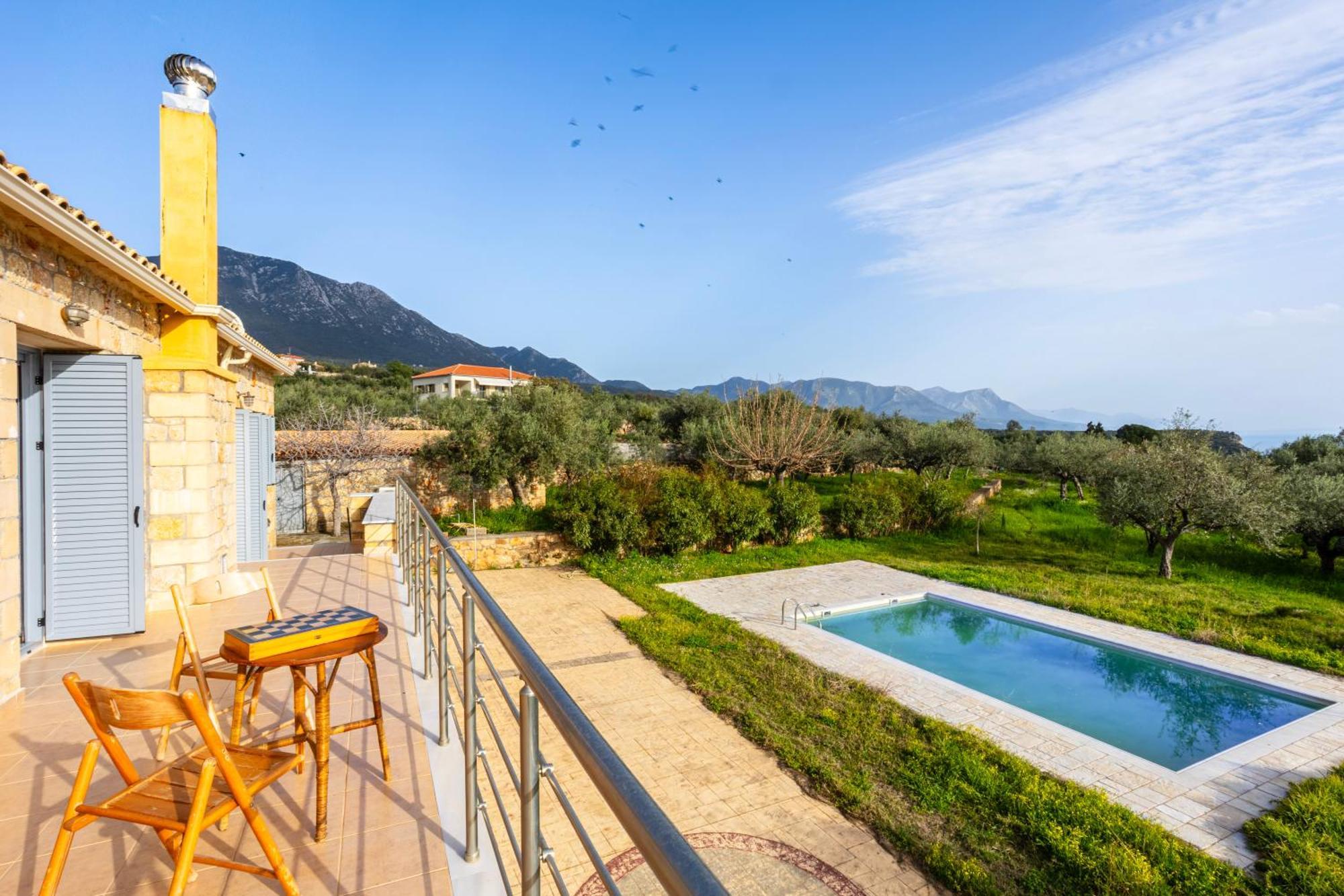 Villa Eleni - Private Pool Bliss Near Kardamili Proástion Buitenkant foto